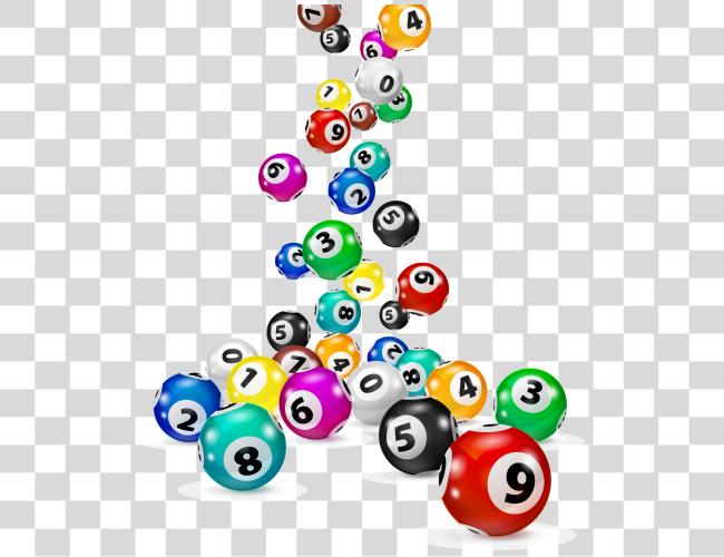 Download Falling Bingo Balls Clip Art