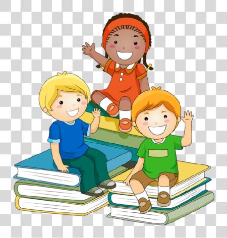 Download Cartoon For School Kids Learning PNG file