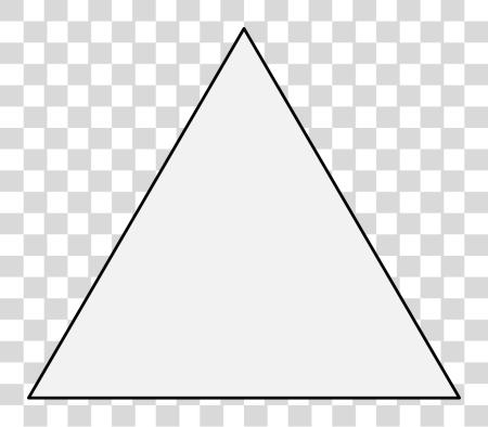 Download Triangle White Outline Of A Triangle PNG file