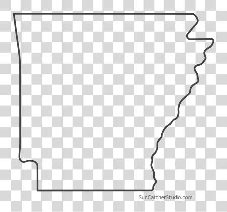 Download Arkansas State Outline PNG file