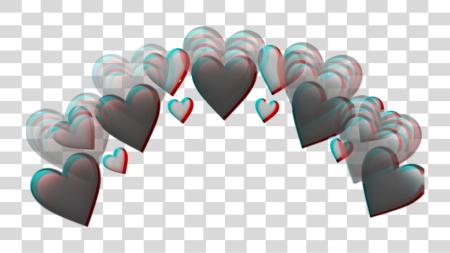 Download glitch tumblr selfie snapchat facebook corazon Blue Heart Crown PNG file