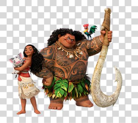 Download Moana y Maui PNG file