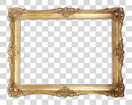 Download Golden Frame Golden Picture Frame PNG file