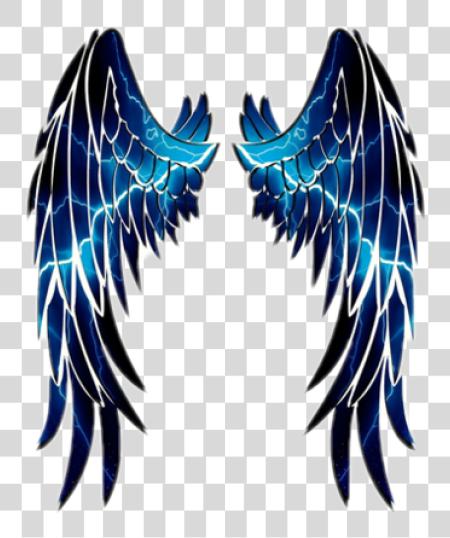 Download blue wings angle anglewings blueanglewings bluewings Angel Wing Stencil PNG file