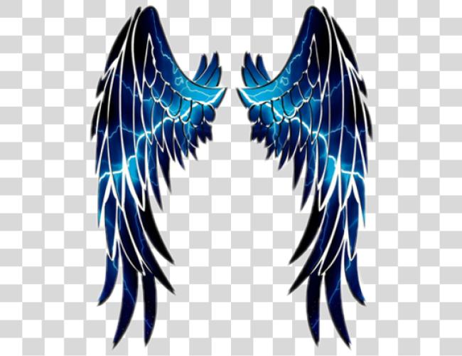 Download blue wings angle anglewings blueanglewings bluewings Angel Wing Stencil Clip Art