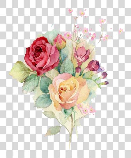 Download Bouquet Watercolor Imagenes Abstractas De Flores PNG file