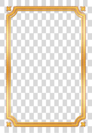 Download Gold Certificate Frame PNG file