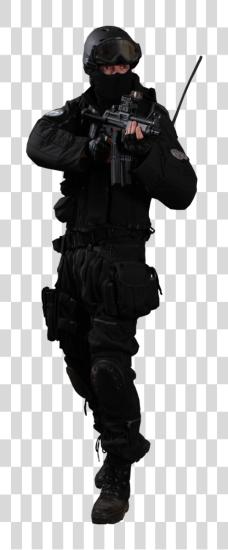 下载 Policia Assault Soldier PNG file