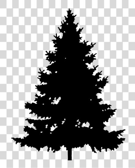 Download Christmas Tree silueta silueta Pine Tree PNG file