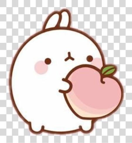 Download Molang Kawaii And Drawings Awesome Job Emoji Gif Molang Peach PNG file