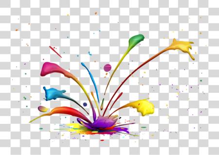 Download colorful watercolor splash PNG file