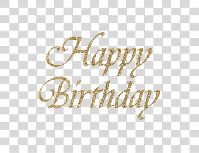 Download Happy Birthday Letter Photo Happy Birthday Gold Clip Art