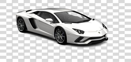 下载 白色 Lamborghini 汽车 PNG file