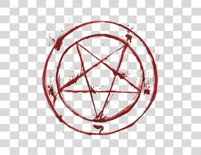 Download pentagram which blood red Satanic Pentagram Clip Art