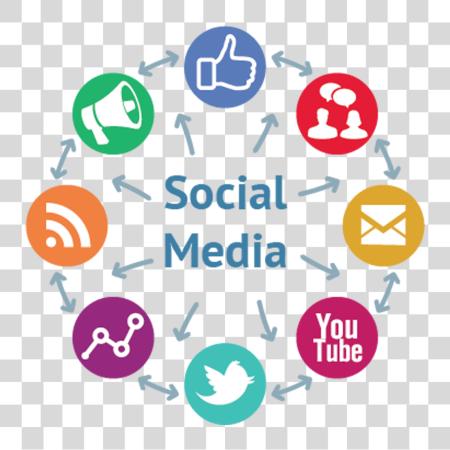 Download Social Media Icons Marketing Digital Social Media PNG file