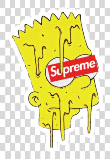 Download Supreme Bart Simpson PNG file