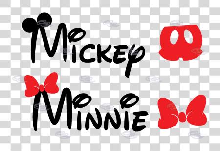 Download Mickey ratón orejas Letters Mickey y Minnie ratón Name PNG file