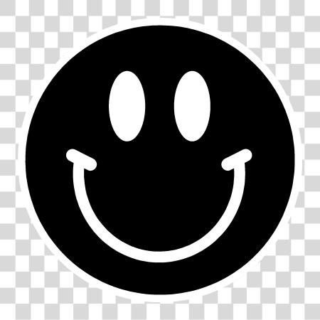 Download Happy Face Black And White Happy Face Smiley Face Black PNG file