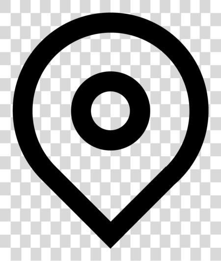 Download Punto De Ubicacion Location Logo Black And White PNG file