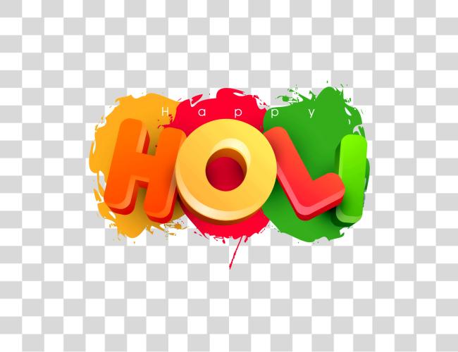 Download Happy Holi 3d Text Holi Colors Happy Holi Clip Art