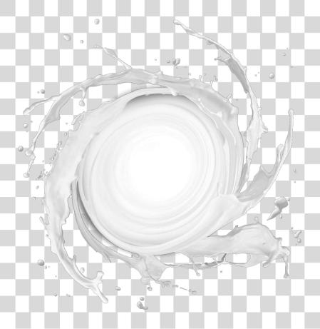 下载 Plain Milk 液体 Splash PNG file