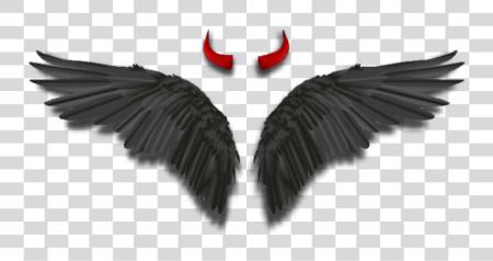 Download wings angelwings darkangel devil horns black Eagle PNG file