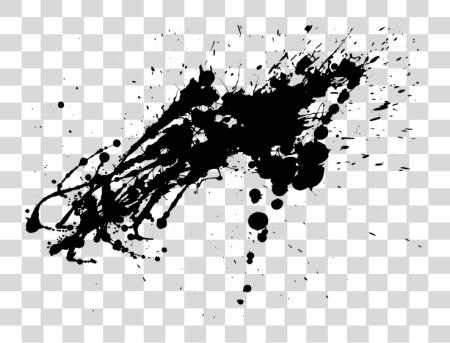 Download Ink Spill Splash Paint Black PNG file