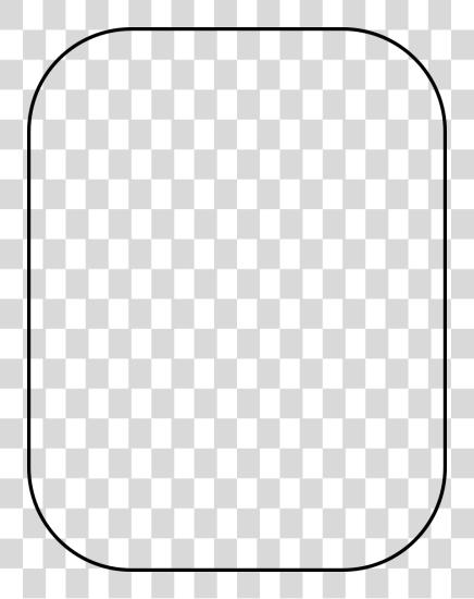 Download White Rounded Rectangle Squircle Shape PNG file