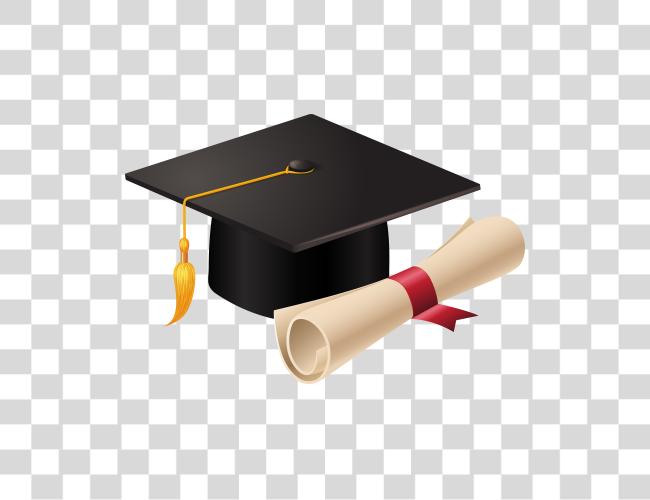 Download graduación Cap y diploma Clip arte