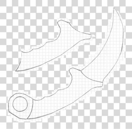 Download Karambit Life Size Full Size Karambit Template PNG file