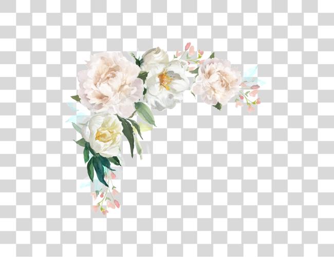 Download Bright Floral Border Clip Art