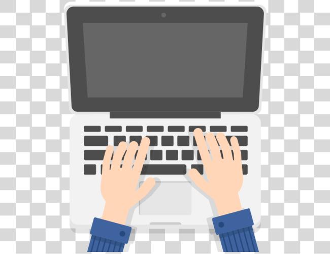 Download Hands Typing On White Laptop Scene Typing On Laptop Cartoon Clip Art