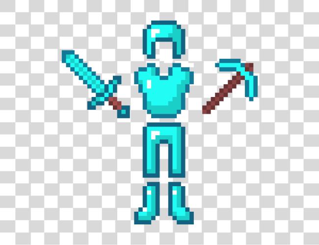 Download Minecraft Diamond Tools And Armor Minecraft Diamond Armor Clip Art