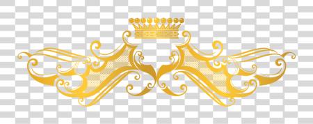 Download Euclidean Computer File Crown Pattern Transprent Gold Ornaments PNG file