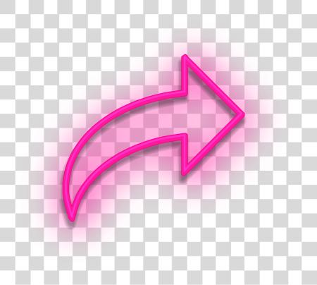 Download Neon flecha signo Pink PNG file