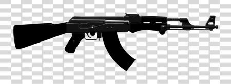 下载 ak-47 silhouette PNG file