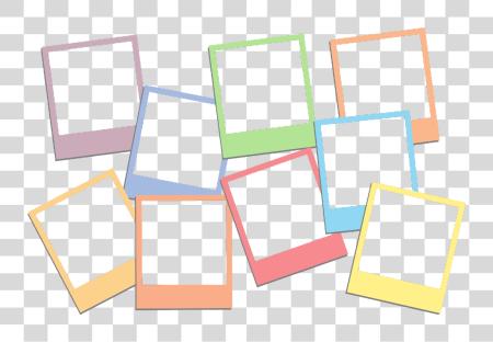 Download polaroid colorful cute frame instax rainbow overlay Polaroid Overlay PNG file