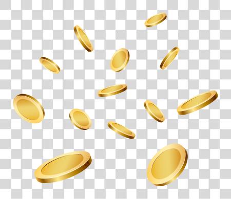 Download oro Coins Falling PNG file