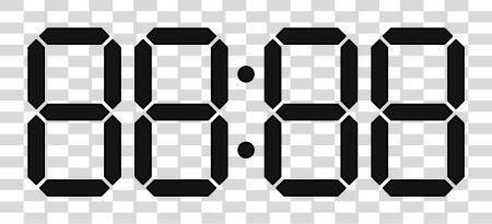 下载 Digital Number Digital Clock Number PNG file