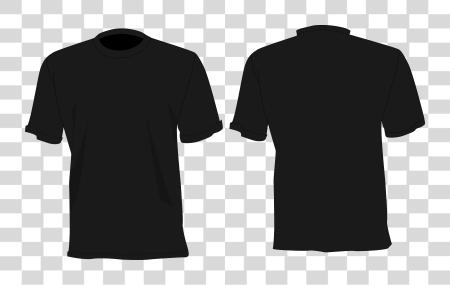 下载 Camisa Preta Desenho Frente E Verso 黑色 Shirt 前 和 后面 PNG file