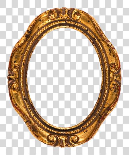 下载 Picture Frames Antique Oval Picture 框架 Jewellery 黄金 Circle Picture 框架 PNG file