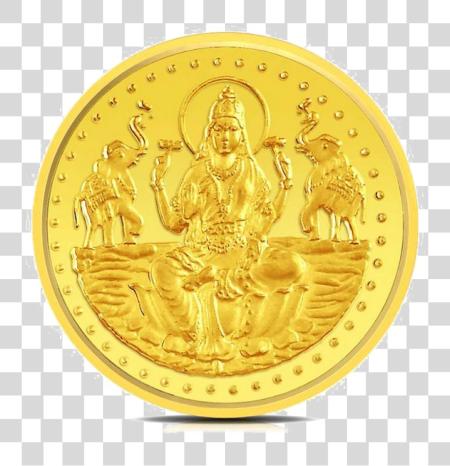 下载 Lakshmi 黄金 Coin Pic Laxmi 黄金 Coin PNG file