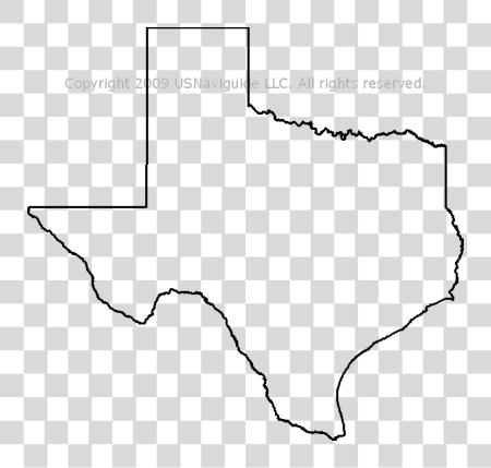 下载 Texas 地图 Outline Texas State Outline PNG file