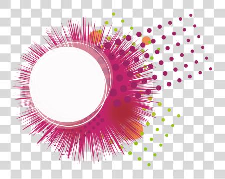 Download Banner Black And White Library Transprent Abstract Circle Border Design Pink PNG file