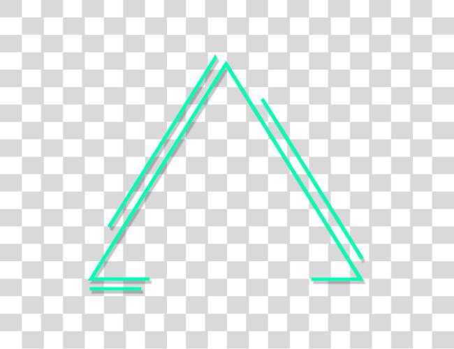 Download green lines triangle neon glow freetoedit Triangulo Figuras Geometrica Clip Art