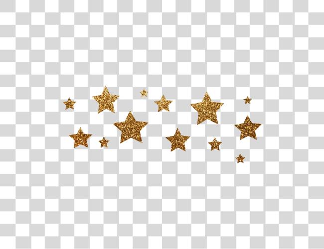 Download gold stars star golden glitter glittery Five Stars In A Row Clip Art