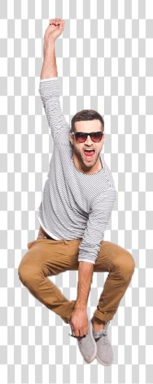 Download Man Jumping High Happy Jumping Person PNG file