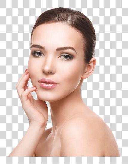 تحميل جلد رعاية جلد Facial رعاية رأس Neck صورة Beautiful امرأة مقدمة بي ان جي ملف