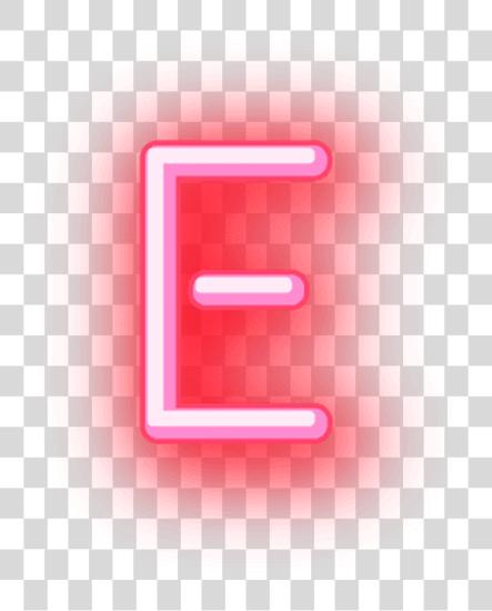 下载 E Glowing Words Ela Neon 信 E PNG file