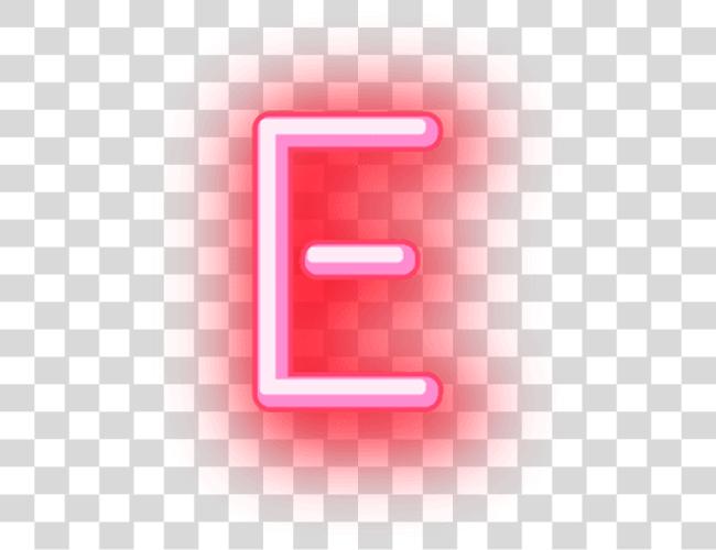 下载 E Glowing Words Ela Neon 信 E Clip 艺术